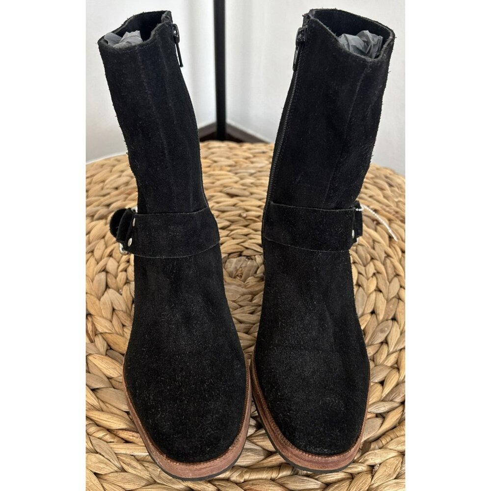 Free People Las Palmas Black Ankle Boots w/ Buckle Size: 38